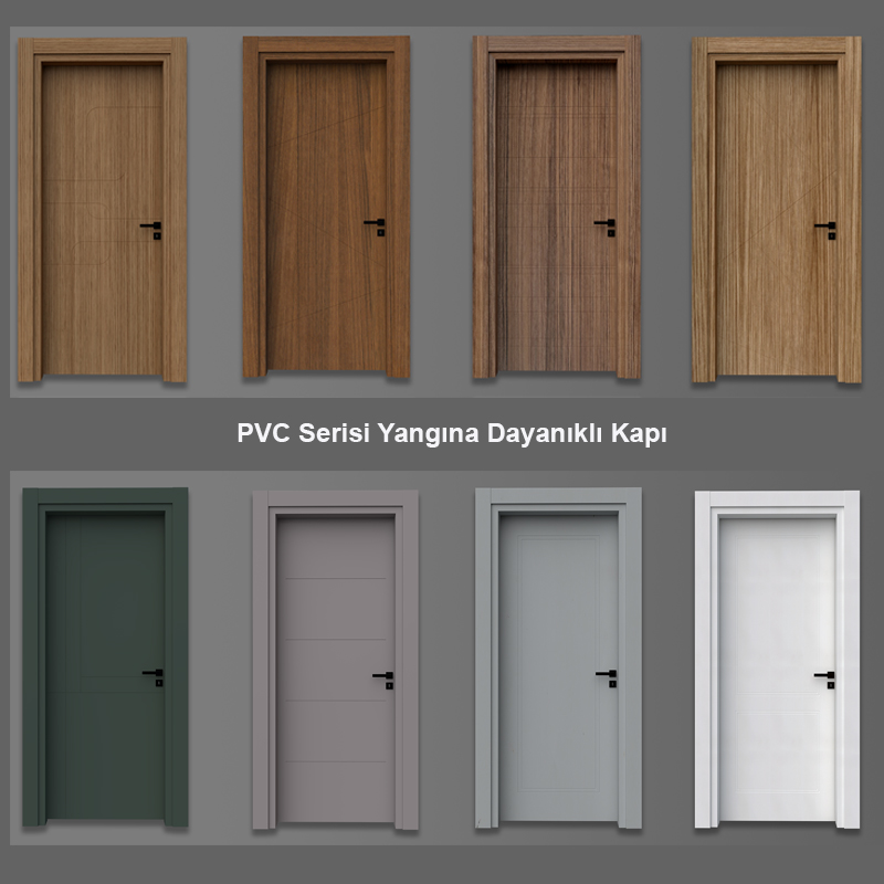 PVC Serisi Yangına Dayanıklı Kapı – Dayanıklı Yapı, Güvenli Kullanım